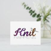 ニットが起こる ポストカード (スタンド正面)