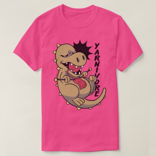 ニットのおもしろいヤルニボア恐竜ギフトamp Cro Tシャツ (デザイン正面)
