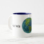 ニットのウィットのコーヒー・マグ ツートーンマグカップ (正面左)