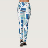 ニットのウィンターウェア:居心地の良いシームレスパターン。 レギンス (裏面)