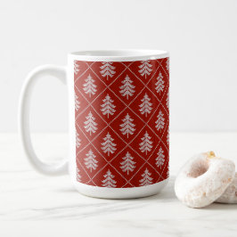 ニットのクリスマスツリー コーヒーマグカップ