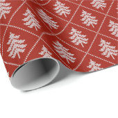 ニットのクリスマスツリー ラッピングペーパー (ロールコーナー)