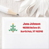 ニットのクリスマスツリー ラベル (インサイチュ)