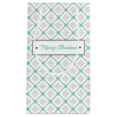 ニットのクリスマスパターン抱き枕 スモールペーパーバッグ (正面)