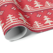 ニットのクリスマス北欧パターン ラッピングペーパー (ロールコーナー)