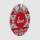 ニットのクリスマス オーナメント (正面)