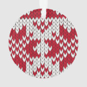 ニットのクリスマス オーナメント (裏面)