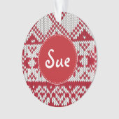 ニットのクリスマス オーナメント (正面)