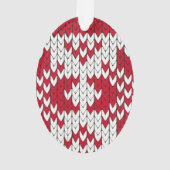 ニットのクリスマス オーナメント (裏面)