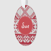 ニットのクリスマス オーナメント (正面)