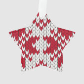 ニットのクリスマス オーナメント (裏面)