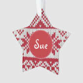 ニットのクリスマス オーナメント (正面)