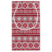 ニットのクリスマス スモールペーパーバッグ (裏面)