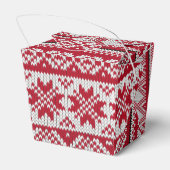 ニットのクリスマス フェイバーボックス (裏面サイド)