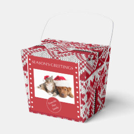 ニットのクリスマス フェイバーボックス