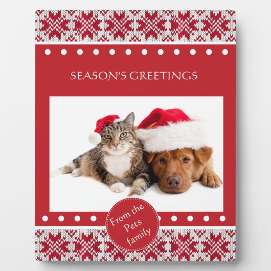 ニットのクリスマス フォトプラーク (正面)