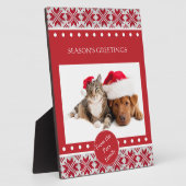 ニットのクリスマス フォトプラーク (側面)