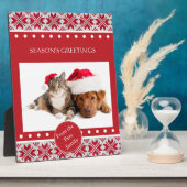 ニットのクリスマス フォトプラーク (側面)