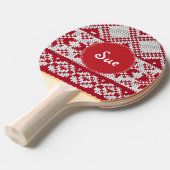 ニットのクリスマス 卓球ラケット (正面アングル)