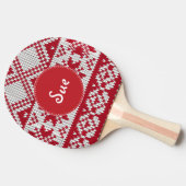 ニットのクリスマス 卓球ラケット (横)