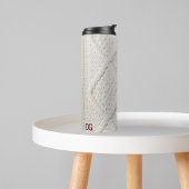 ニットのジャンパー居心地の良いセーターの刺繍イニシャル タンブラー