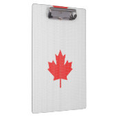 ニットのスタイルのカエデの葉の編み物のモチーフ クリップボード (右)