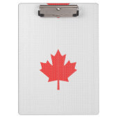 ニットのスタイルのカエデの葉の編み物のモチーフ クリップボード (正面)