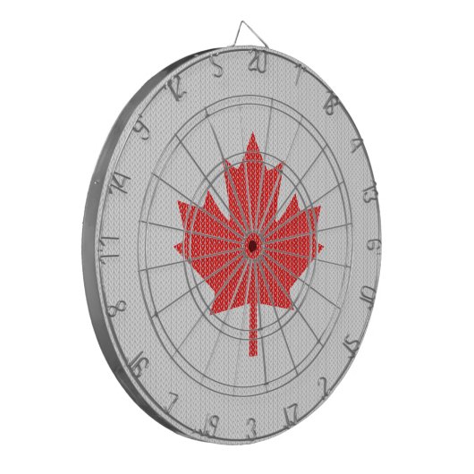 ニットのスタイルのカエデの葉の編み物のモチーフ ダーツボード (正面左)