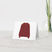 ニットのセーター サンキューカード (正面)