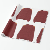 ニットのセーター ラッピングペーパー (アンロールド)