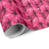 ニットのピンク色の背景。糸のテクスチャ。垂直kn ラッピングペーパー (ロールコーナー)