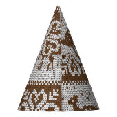 ニットの冬のデザイナー：ヴィンテージパターン。 パーティーハット (裏面)