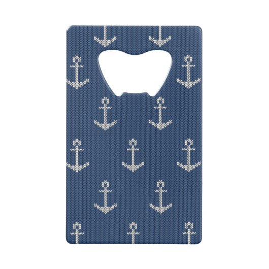 ニットの海錨 クレジットカード栓抜き (正面)