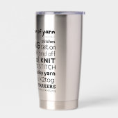 ニットの絶縁タンブラー旅行コーヒーマグ 保温保冷タンブラー (左面)