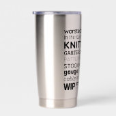 ニットの絶縁タンブラー旅行コーヒーマグ 保温保冷タンブラー (右面)