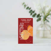 ニットの編み物針の技術ヤーンの球 名刺 (スタンド正面)