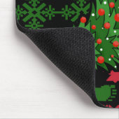 ニットの背景にビッグフット マウスパッド (コーナー)