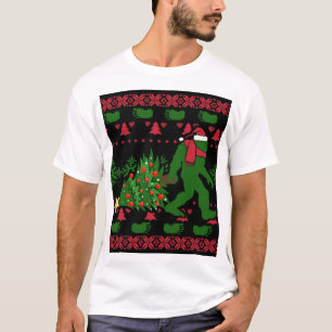ニットの背景にビッグフット Tシャツ