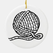 ニットの花型女性歌手 セラミックオーナメント (裏面)