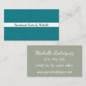 ニットの質 • ハンドメイドの技術 名刺 (正面/裏面)