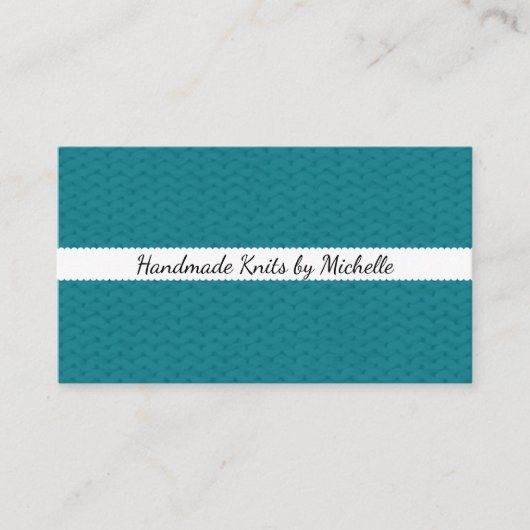 ニットの質 • ハンドメイドの技術 名刺 (正面)