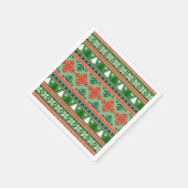 ニットの醜いクリスマスセーター スタンダードカクテルナプキン (角)