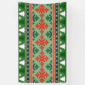 ニットの醜いクリスマスセーター 横断幕 (縦)