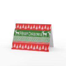 ニットの「メリークリスマス」パターン