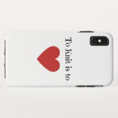 ニットは愛に – Case-Mate iPhoneケース (裏面(横))