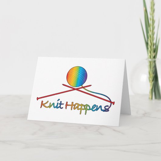 ニットは起こります カード (正面)