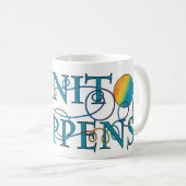 ニットは起こります コーヒーマグカップ (正面右)