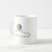 ニットは起こります コーヒーマグカップ (正面左)