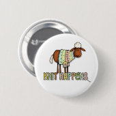 ニットは起こります 缶バッジ (正面&裏面)