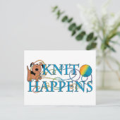 ニットは起こる ポストカード (スタンド正面)